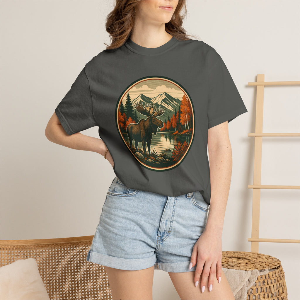 Moose Mountain Scenic T‑Shirt — Vintage Wilderness Camp Tee