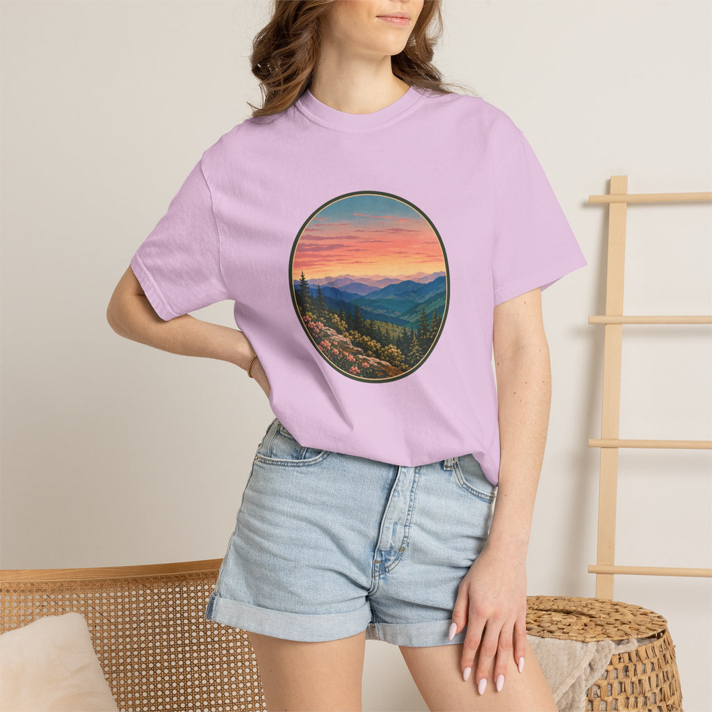 Sunset Mountain Landscape T-Shirt