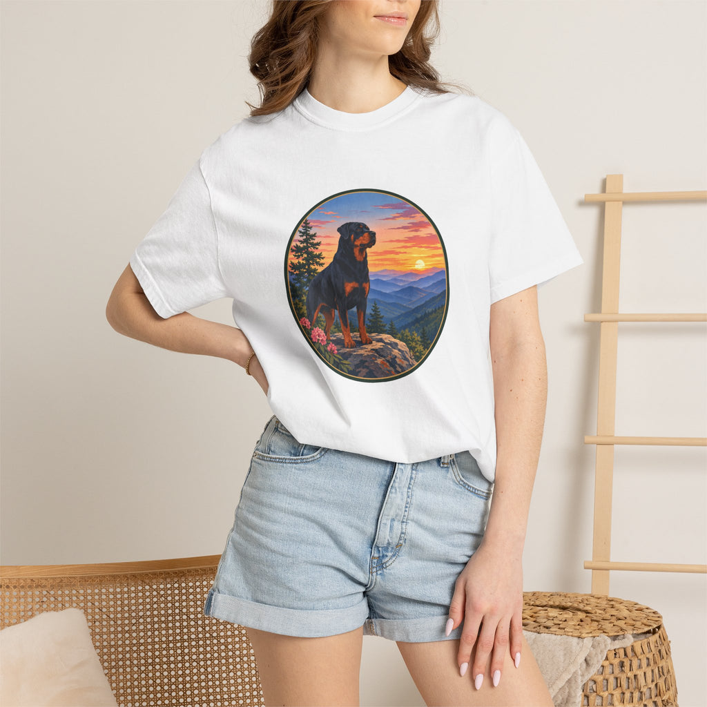 Rottweiler Mountain Sunset T-Shirt