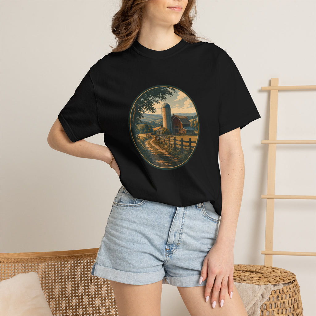 Barn and Farm Country T-Shirt - Vintage Farm Graphic