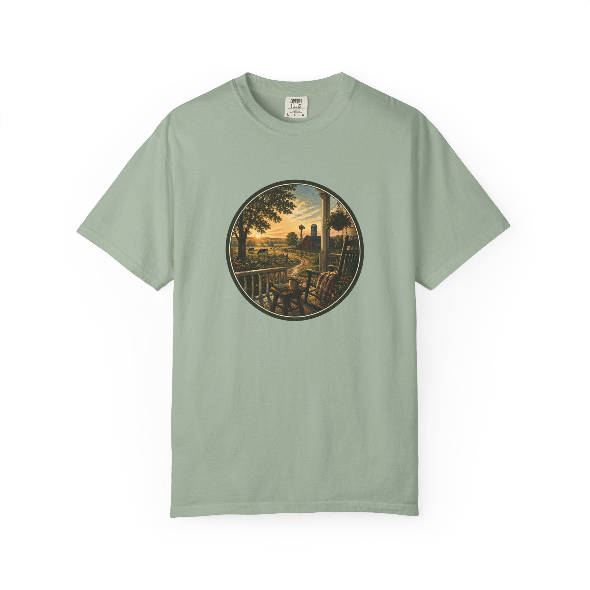 Front Porch Farmland Sunset T-Shirt