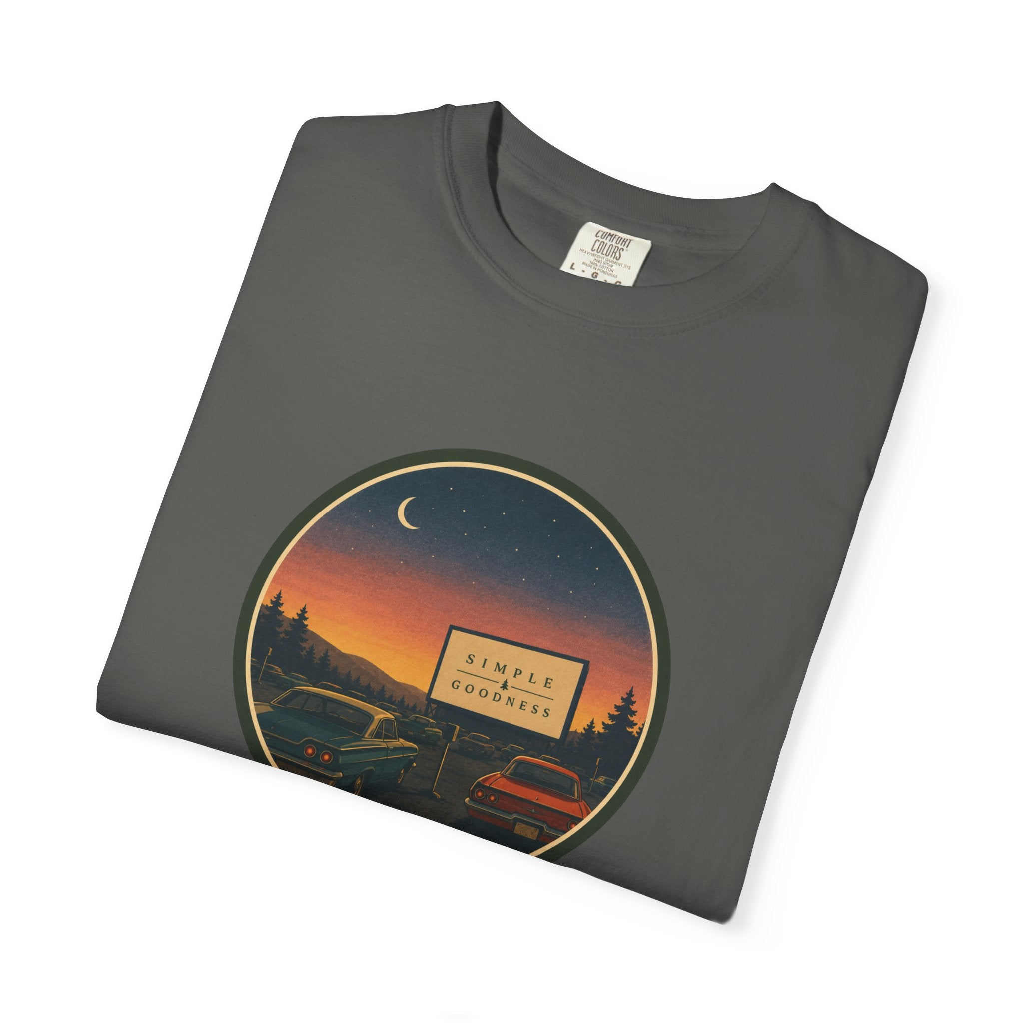 Vintage Drive-In Movie T-Shirt — Scenic Retro Outdoors Tee