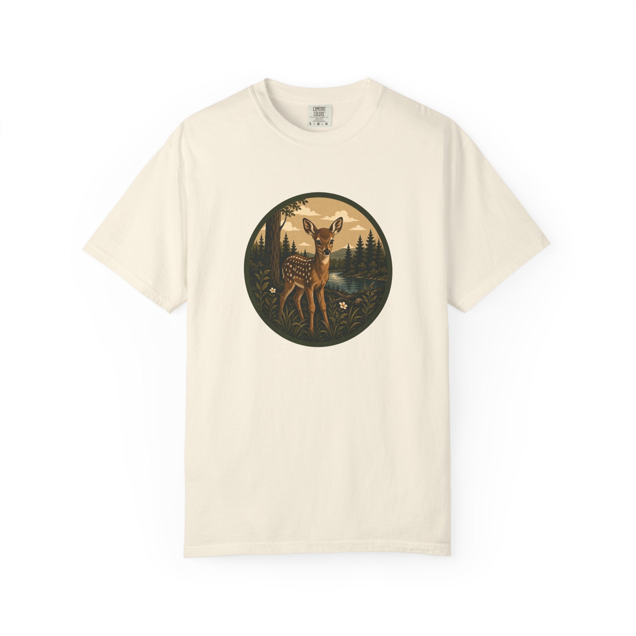 Fawn Forest Tee — Vintage Woodland Deer T-Shirt