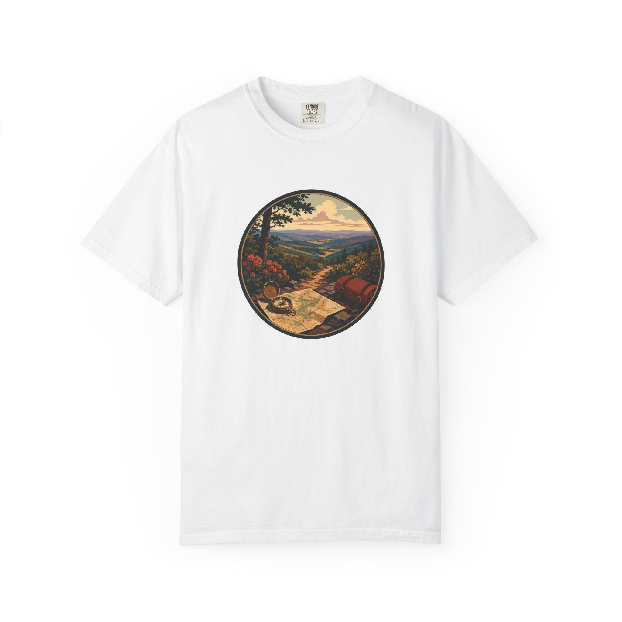 Backpacking Trail Tee - Scenic Mountain Vista T-Shirt