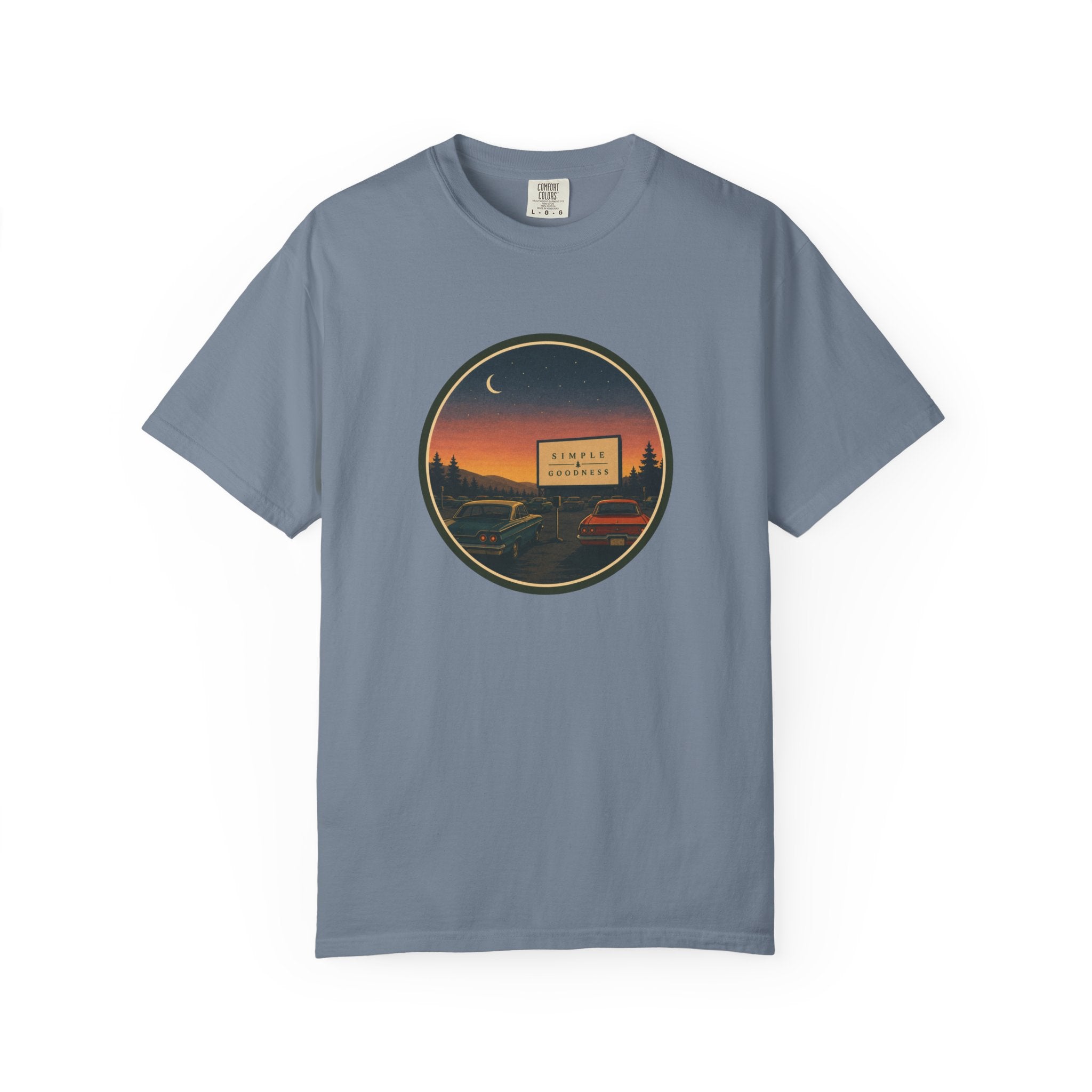 Vintage Drive-In Movie T-Shirt — Scenic Retro Outdoors Tee