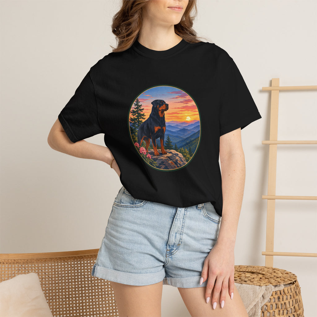 Rottweiler Mountain Sunset T-Shirt