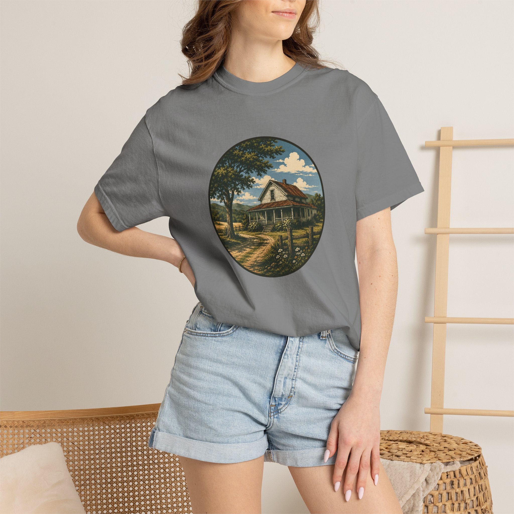 Vintage Country Cottage T-Shirt