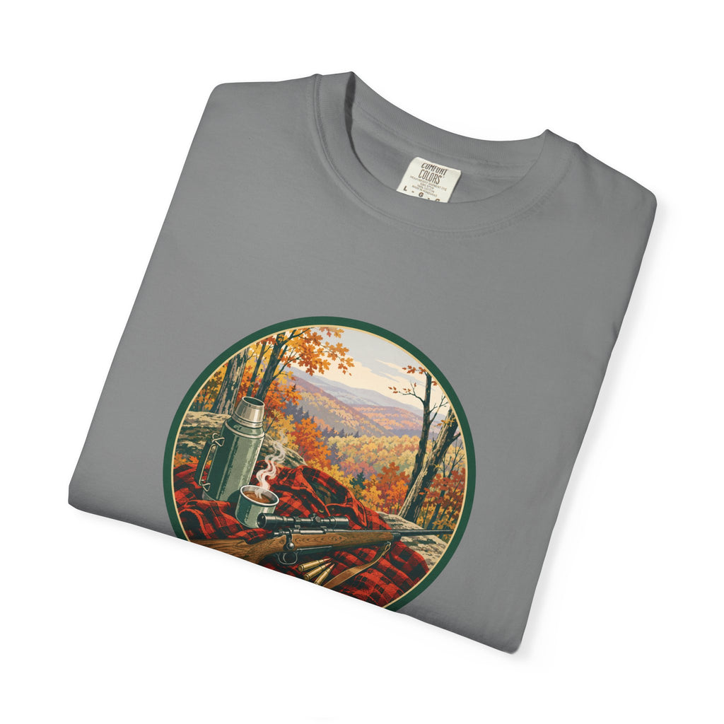 Autumn Hunt Scenic T-Shirt — Vintage Mountain Fall Landscape Tee