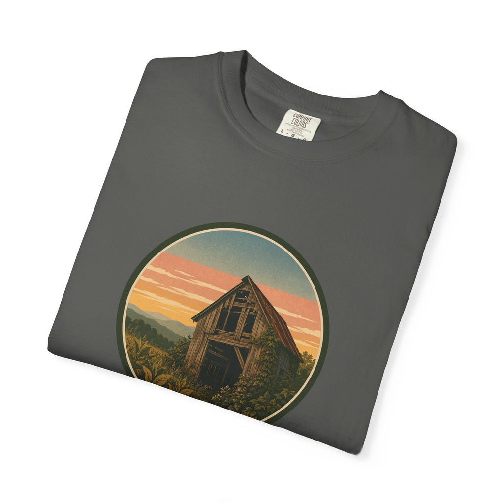 Vintage Tobacco Barn Sunset T-Shirt