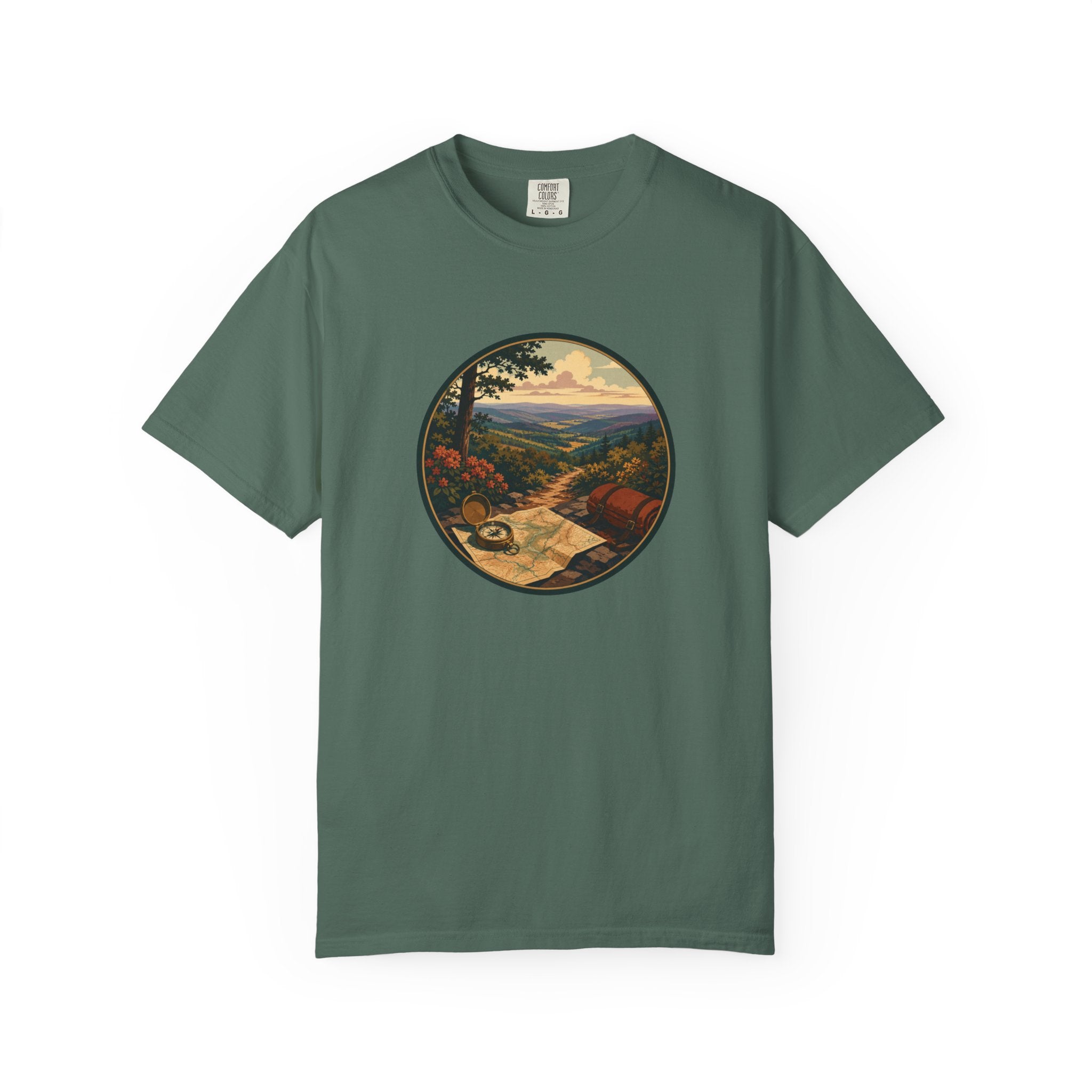Backpacking Trail Tee - Scenic Mountain Vista T-Shirt