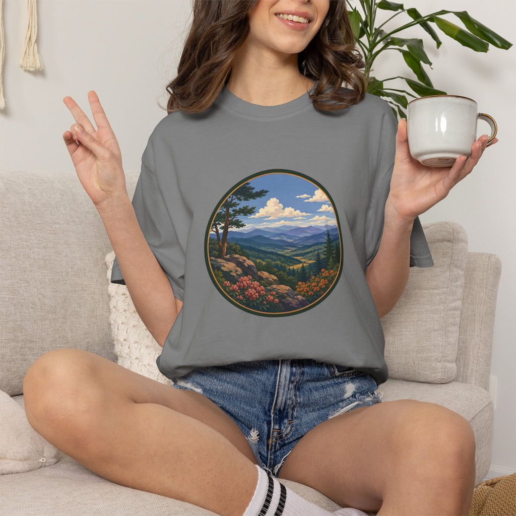 Beautiful Blue Ridge Mountain T-Shirt — Scenic Mountain Landscape Graphic Tee