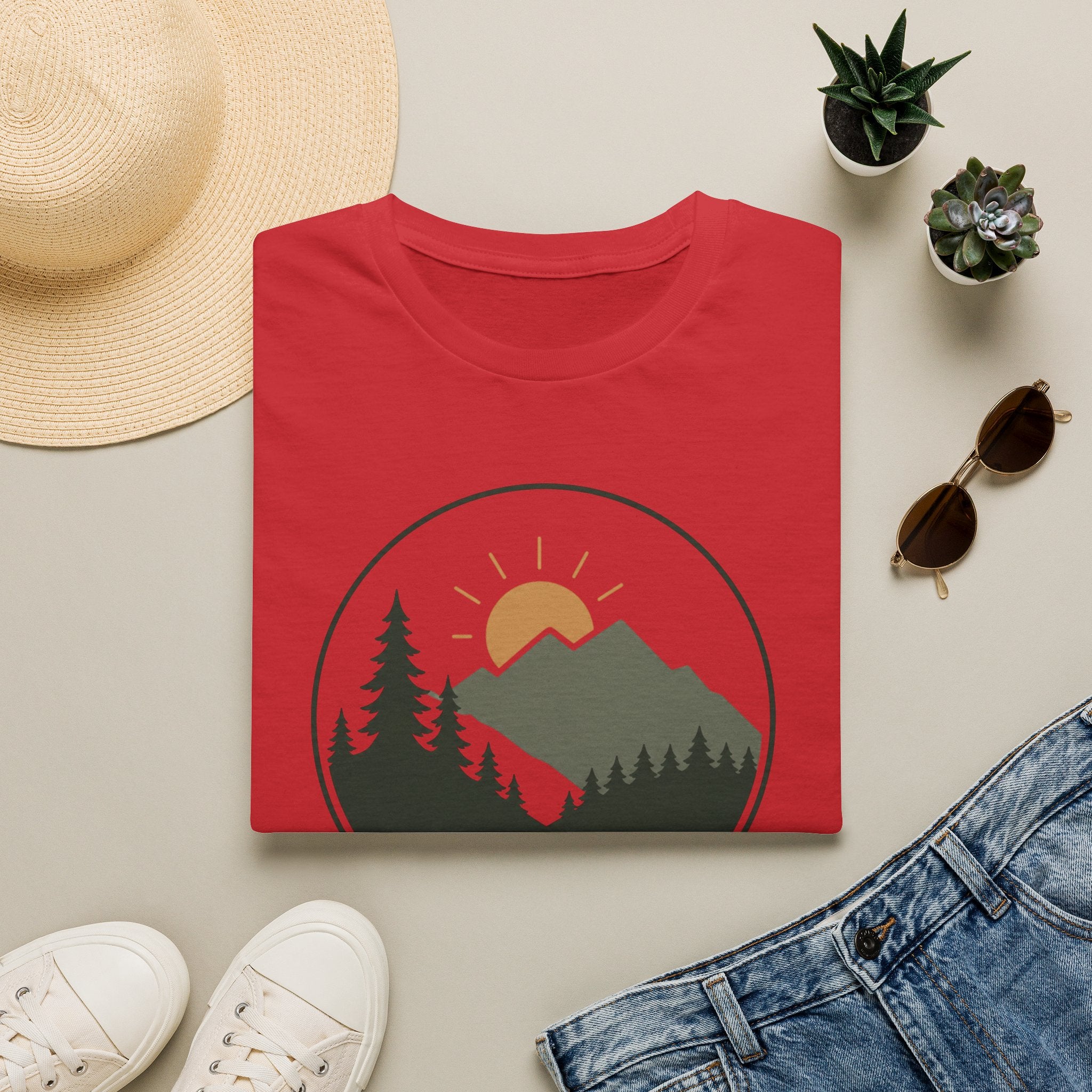 Mountain Sunrise T-Shirt — "Simple Goodness" Nature Graphic Tee