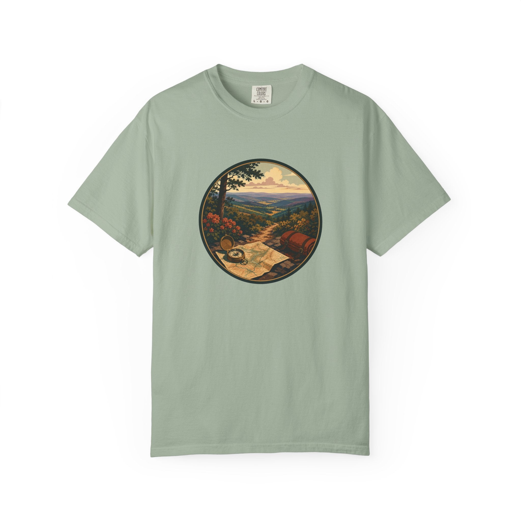Backpacking Trail Tee - Scenic Mountain Vista T-Shirt
