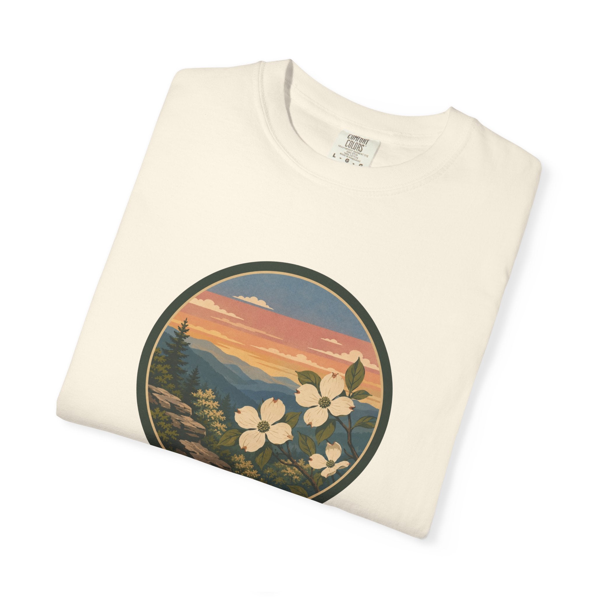 Scenic Dogwood Bloom Sunset T-Shirt