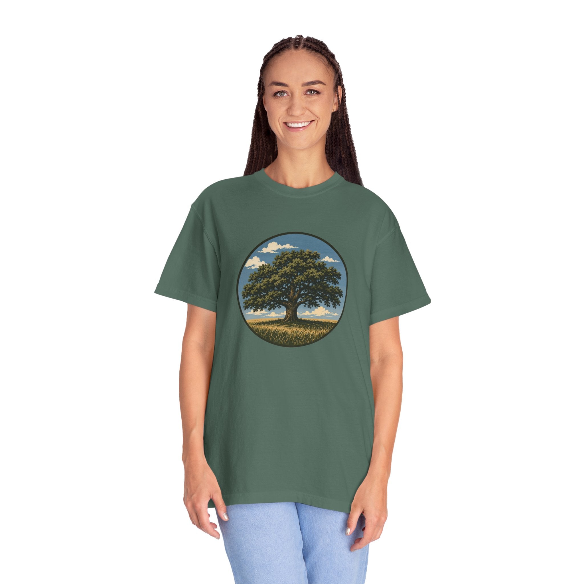 Tree of Life T-Shirt — Vintage Oak Landscape Graphic Tee