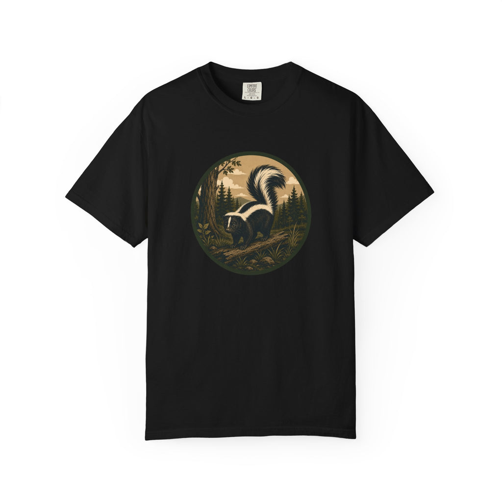 Skunk Forest T-Shirt — Vintage Woodland Wildlife Tee