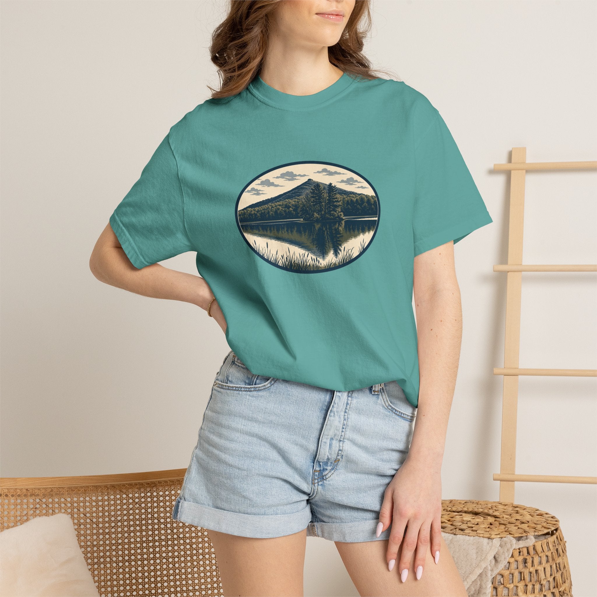 Sharp Top Mountain Reflection T-Shirt