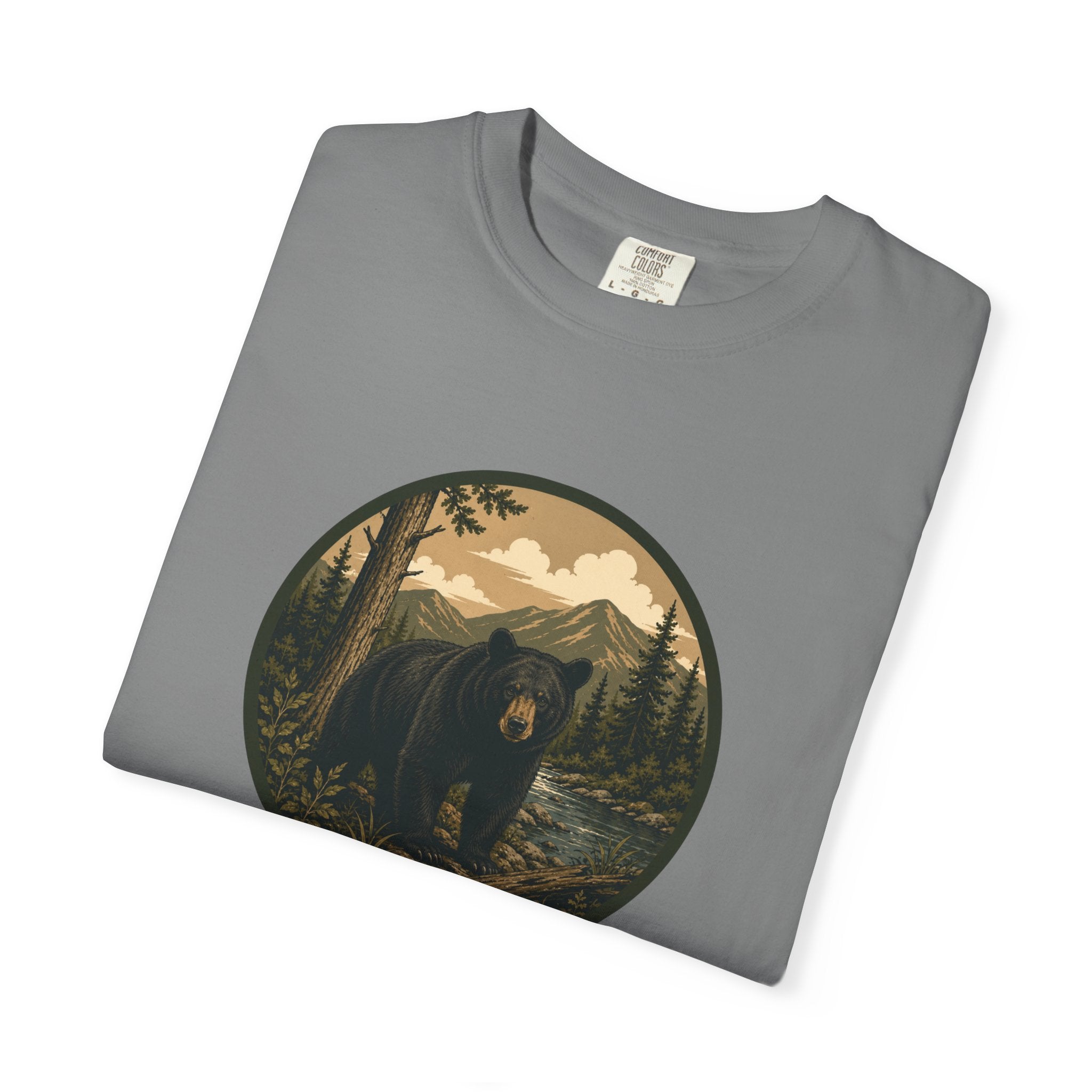 Bear Forest Graphic T-Shirt — Vintage Mountain Wilderness Tee