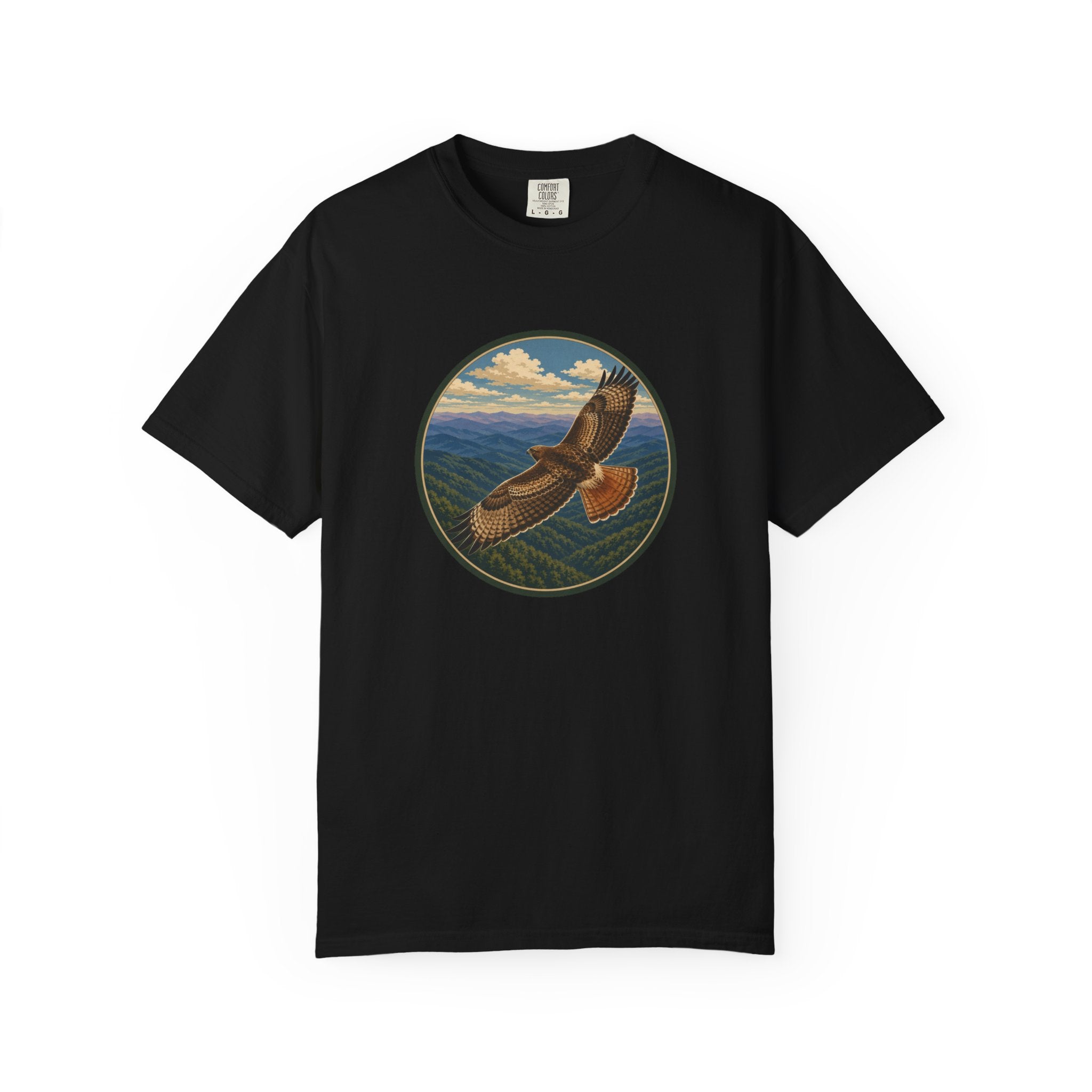 Soaring Hawk T-Shirt — Mountain Flight Graphic Tee