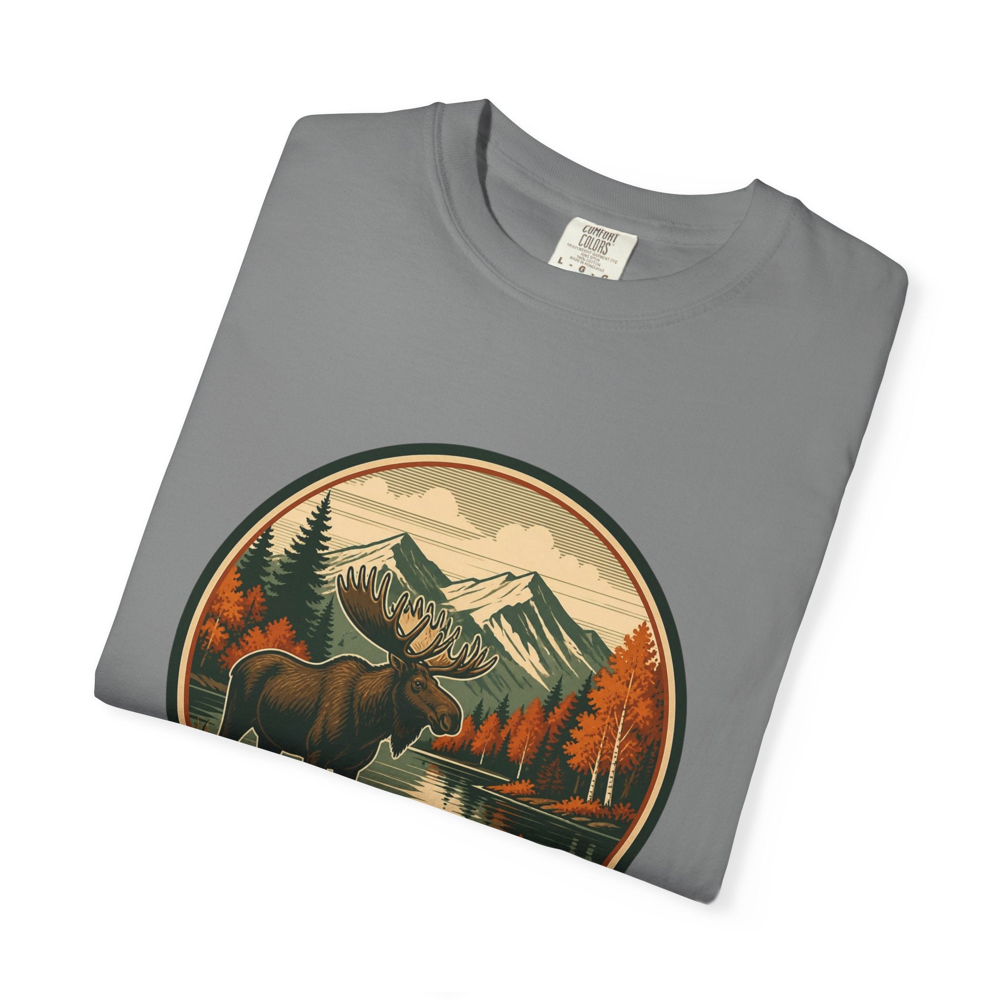Moose Mountain Scenic T‑Shirt — Vintage Wilderness Camp Tee