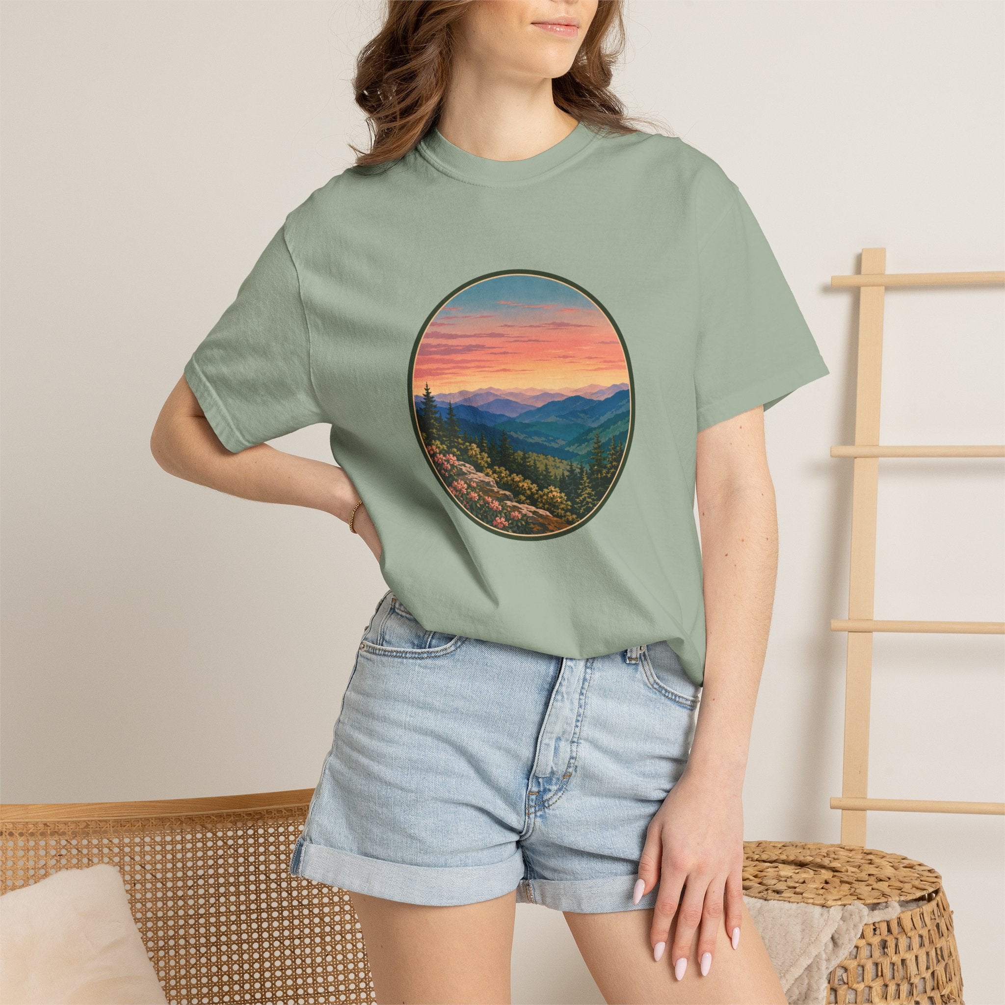 Sunset Mountain Landscape T-Shirt