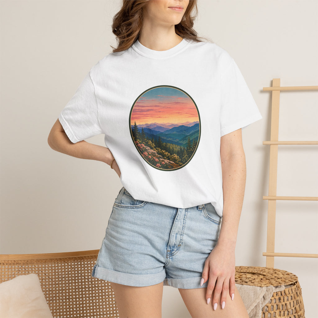 Sunset Mountain Landscape T-Shirt