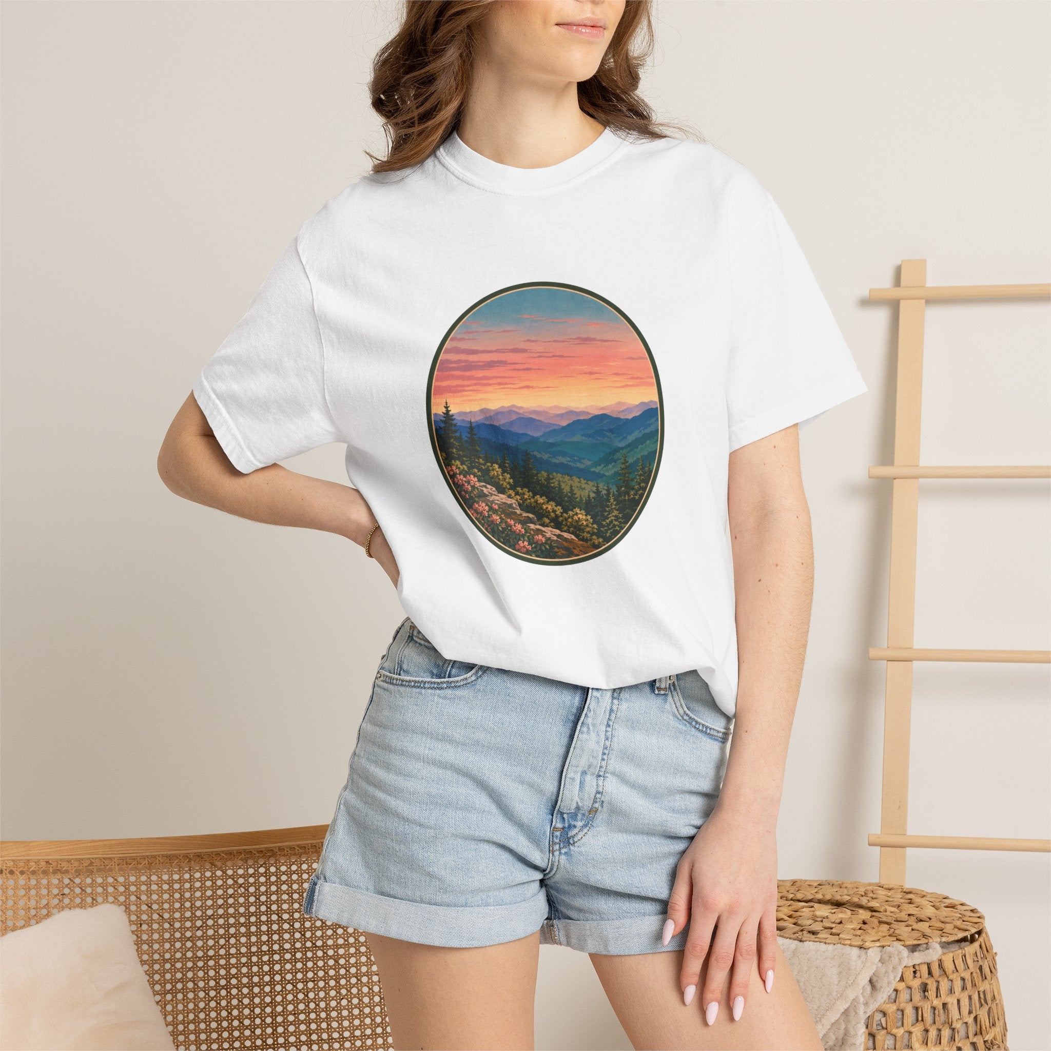 Sunset Mountain Landscape T-Shirt