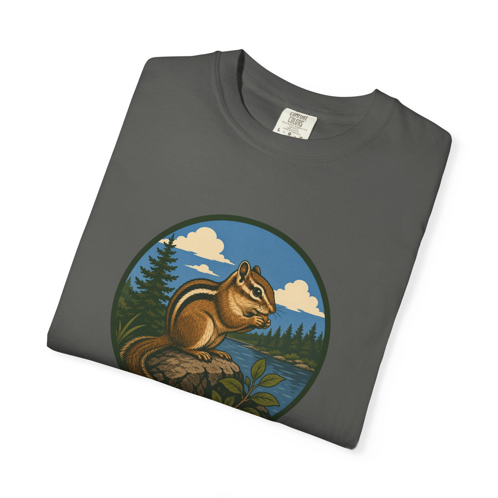 Chipmunk Nature T‑Shirt — Outdoorsy Woodland Wildlife Graphic Tee