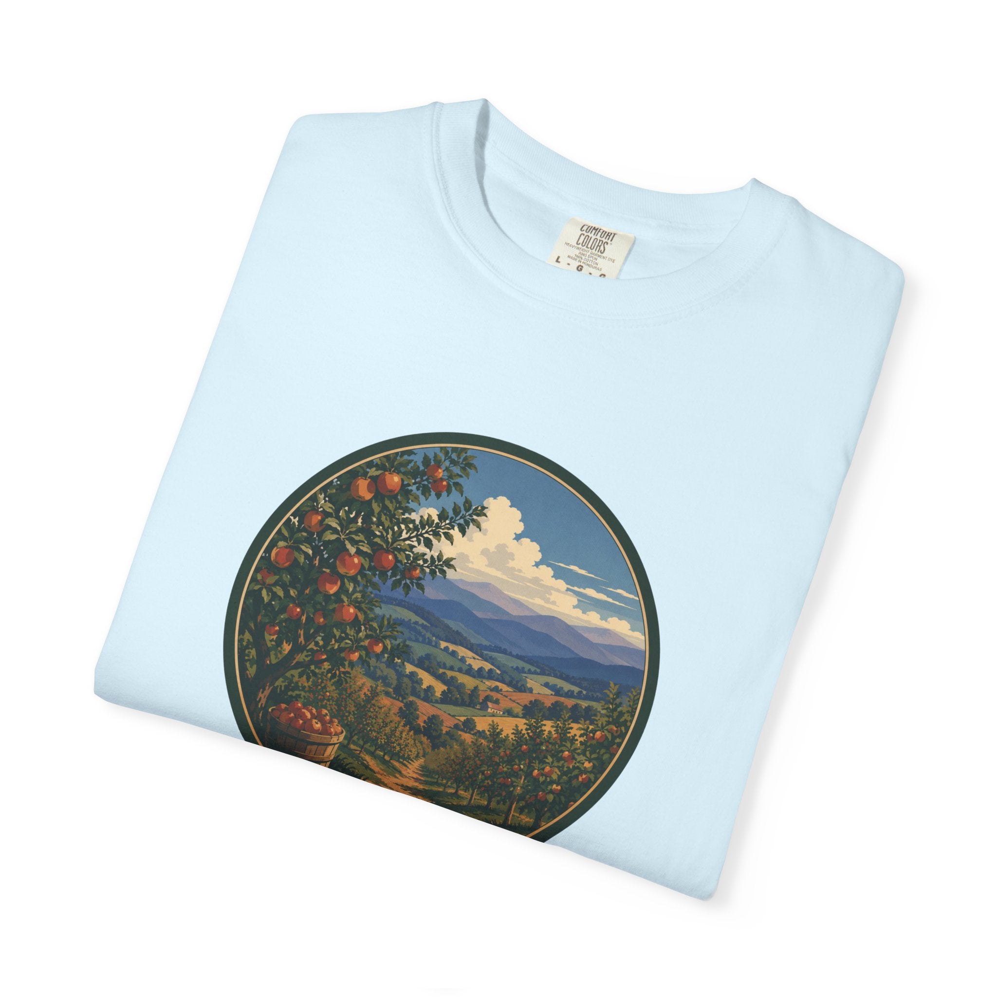 Scenic Apple Orchard Landscape T-Shirt