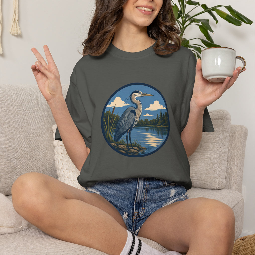 Heron Lake T-Shirt — Scenic Wildlife Nature Tee