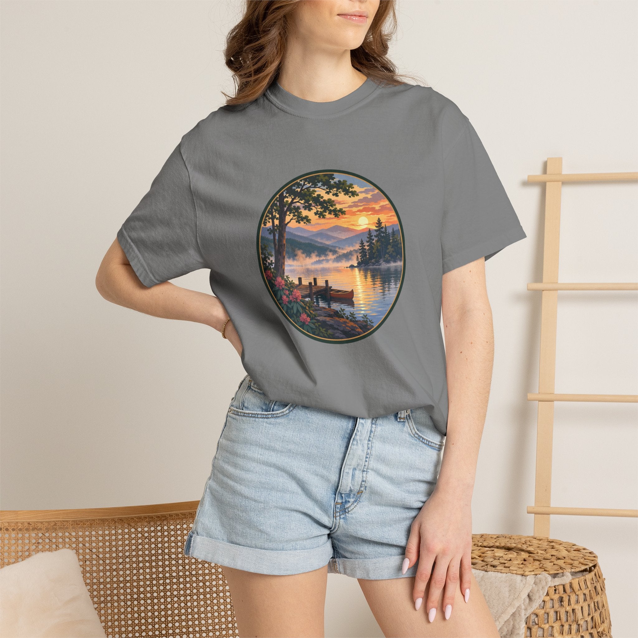 Scenic Lake Sunrise T-Shirt