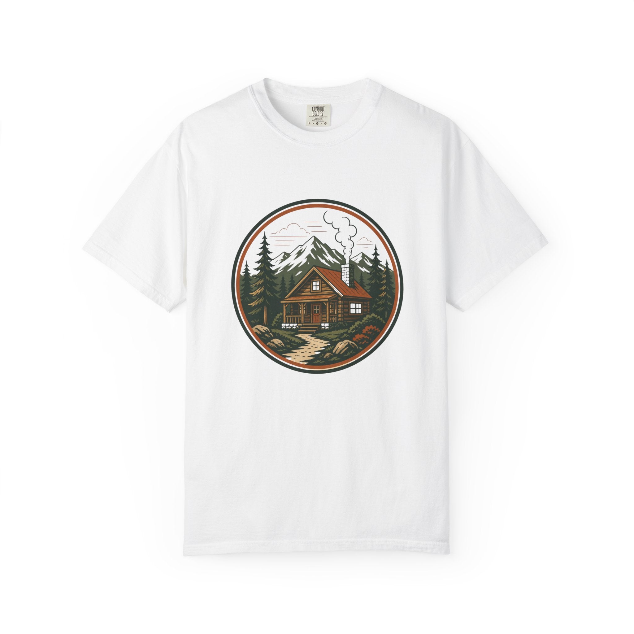 Cabin In The Woods T-Shirt — Rustic Mountain Cabin Graphic Tee
