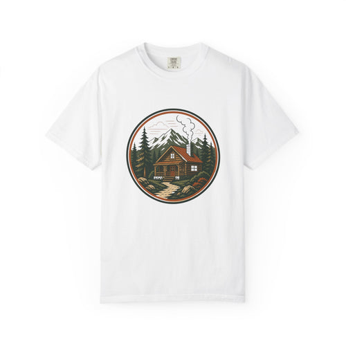 Cabin In The Woods T-Shirt — Rustic Mountain Cabin Graphic Tee