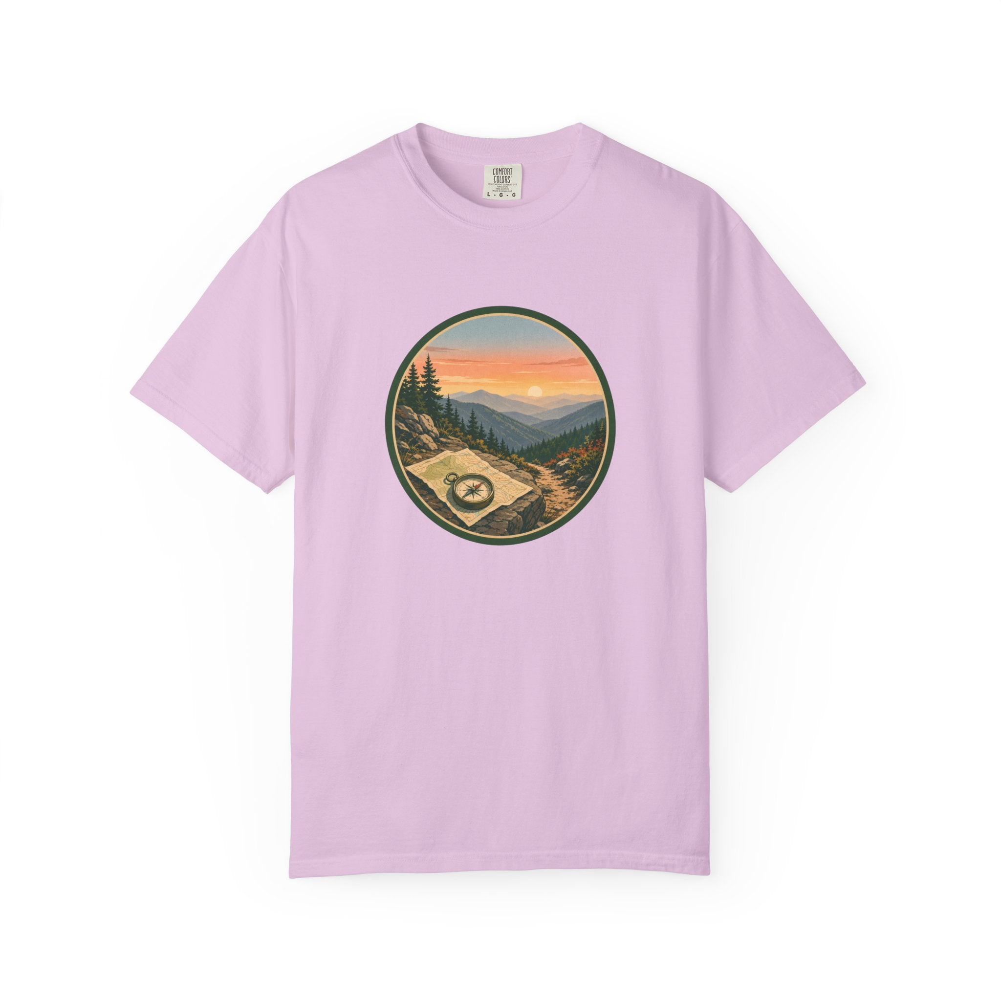 Mountain Hiking T-Shirt — Scenic Trail Vintage Nature Tee