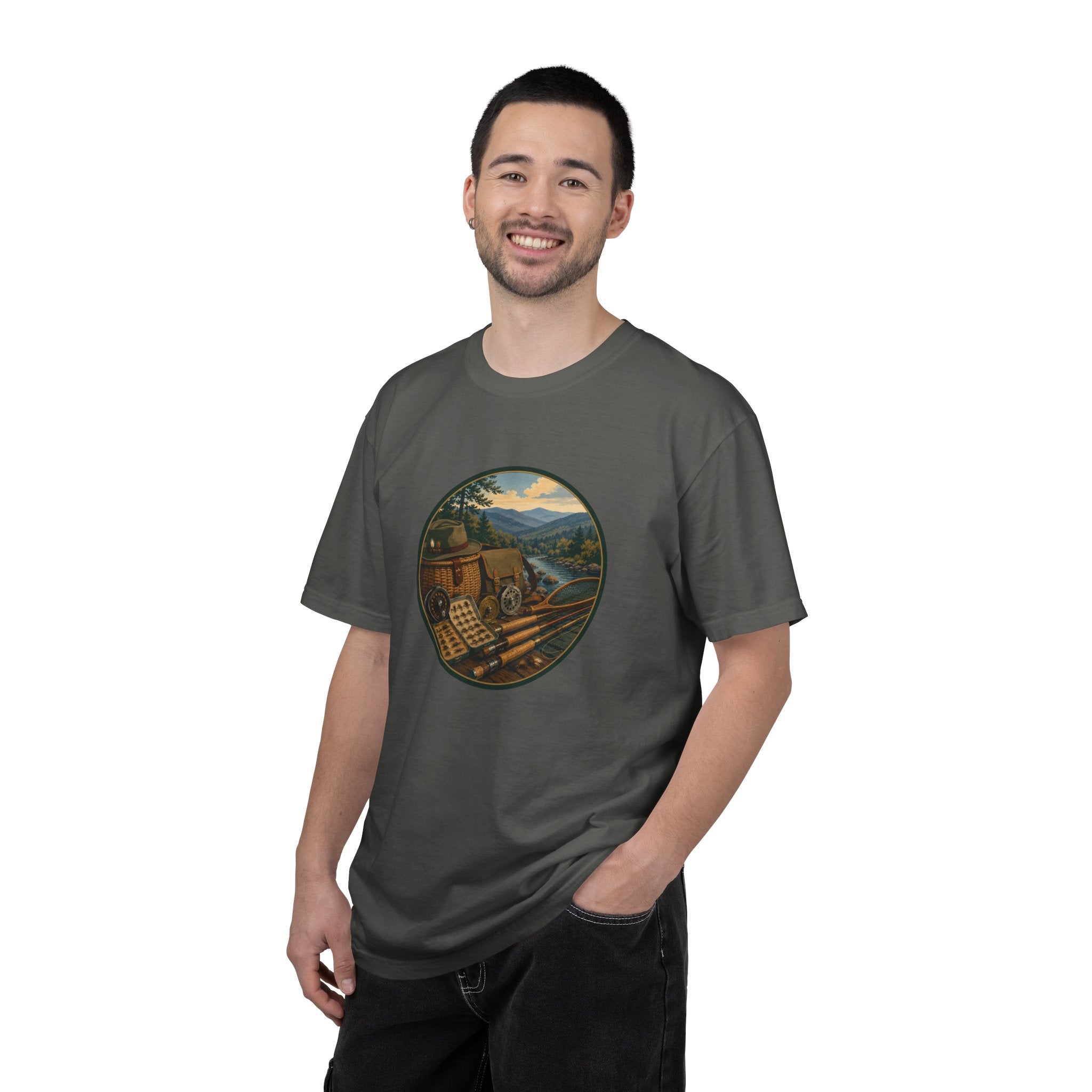Vintage Fly Fishing T-Shirt — Retro Outdoors Graphic Tee