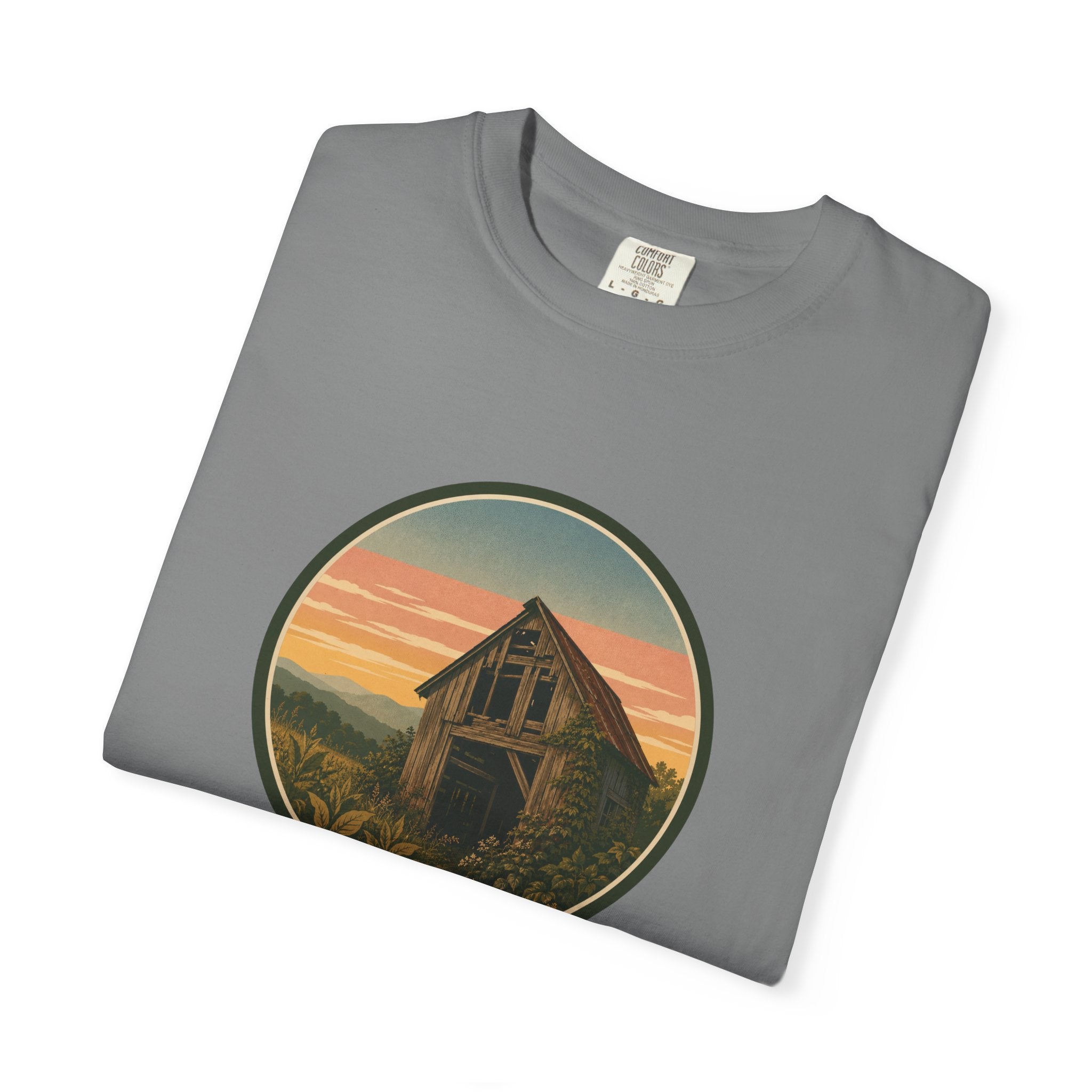 Vintage Tobacco Barn Sunset T-Shirt