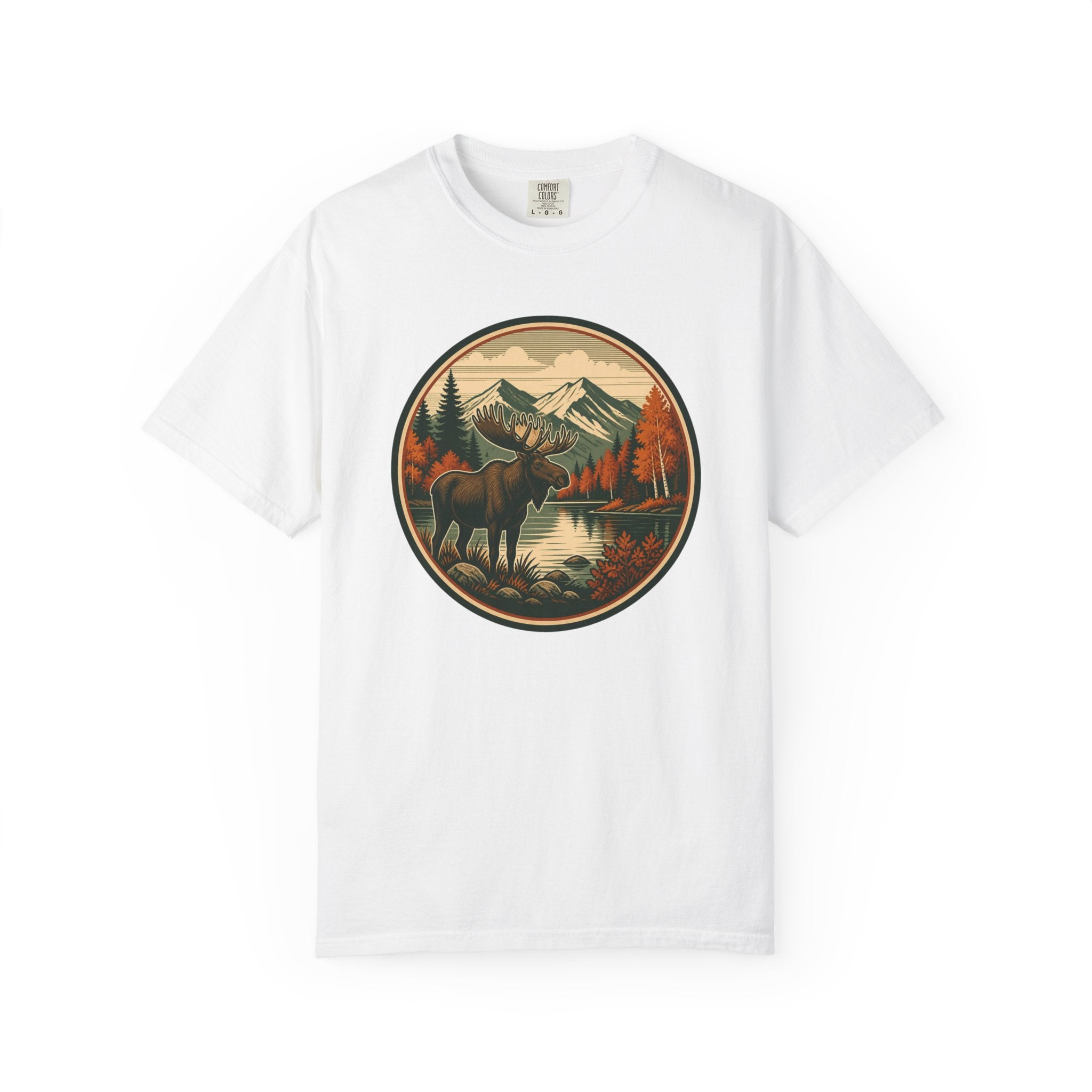 Moose Mountain Scenic T‑Shirt — Vintage Wilderness Camp Tee