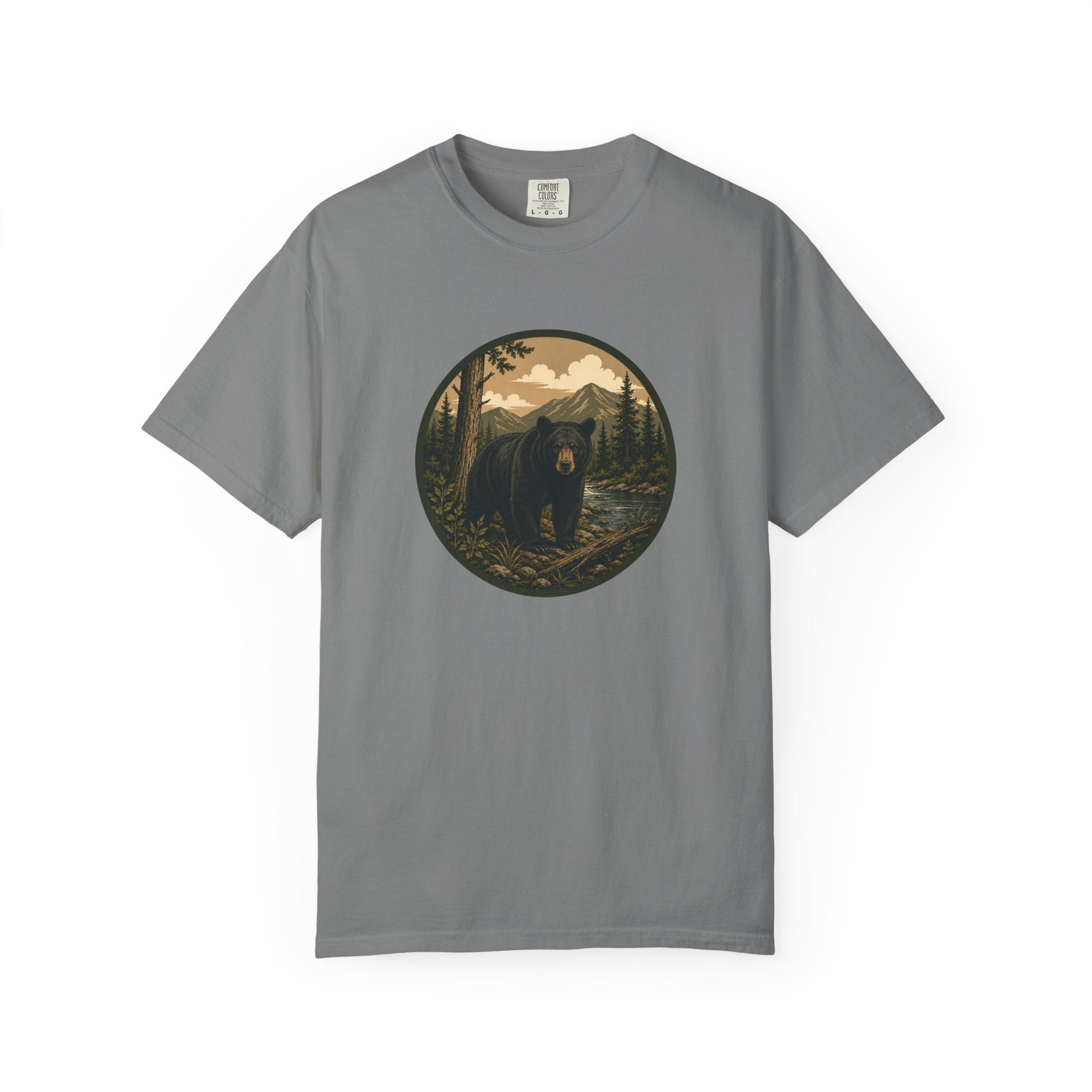 Bear Forest Graphic T-Shirt — Vintage Mountain Wilderness Tee