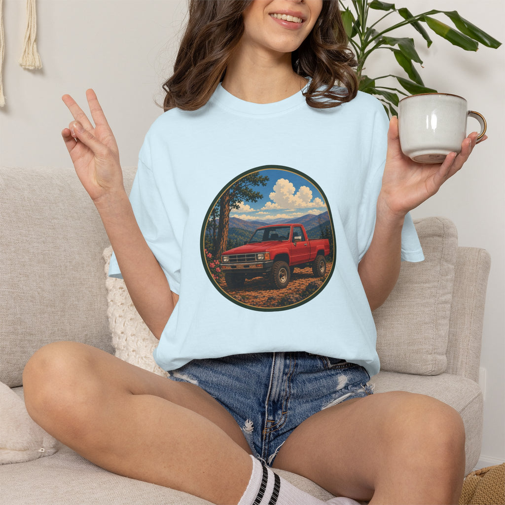 Adventure Truck T-Shirt — Vintage Red 4x4 Off-Road Graphic Tee