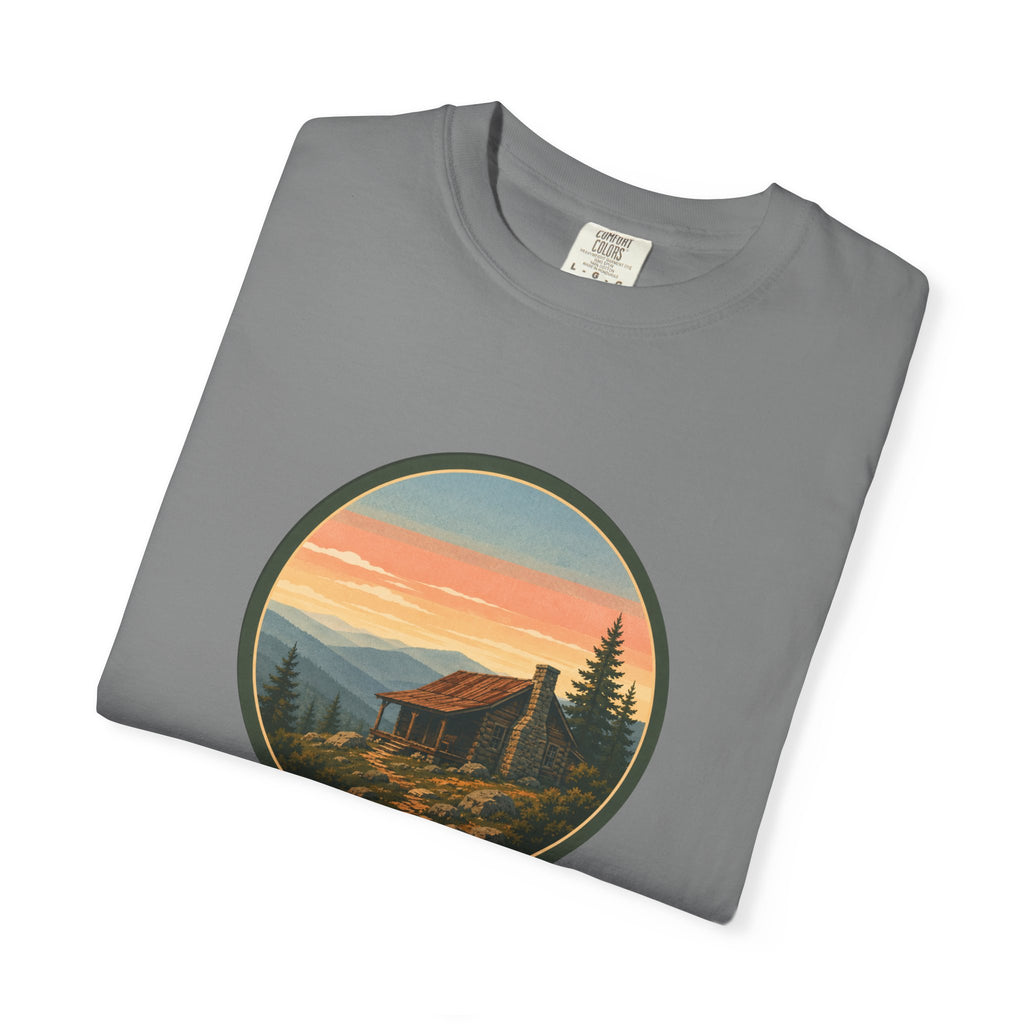 Sunset Cabin Mountain T-Shirt