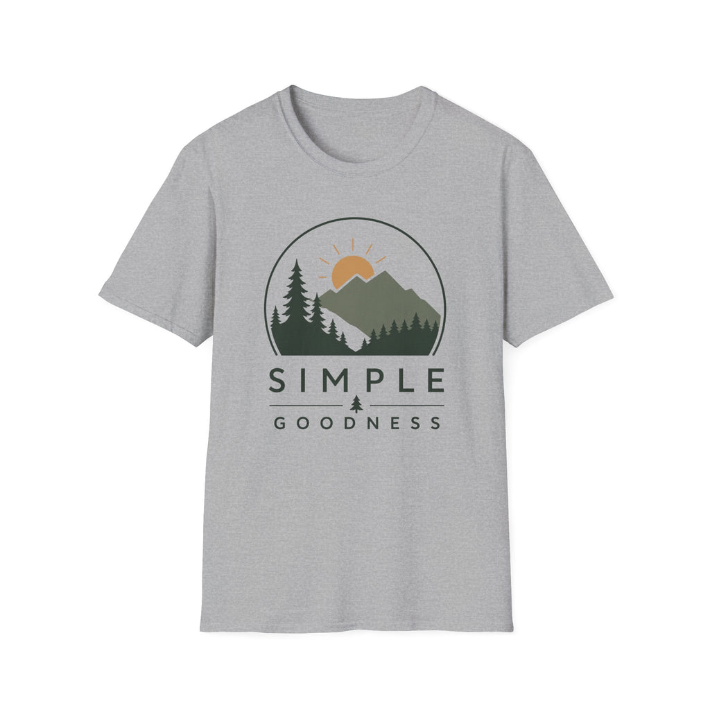 Mountain Sunrise T-Shirt — "Simple Goodness" Nature Graphic Tee