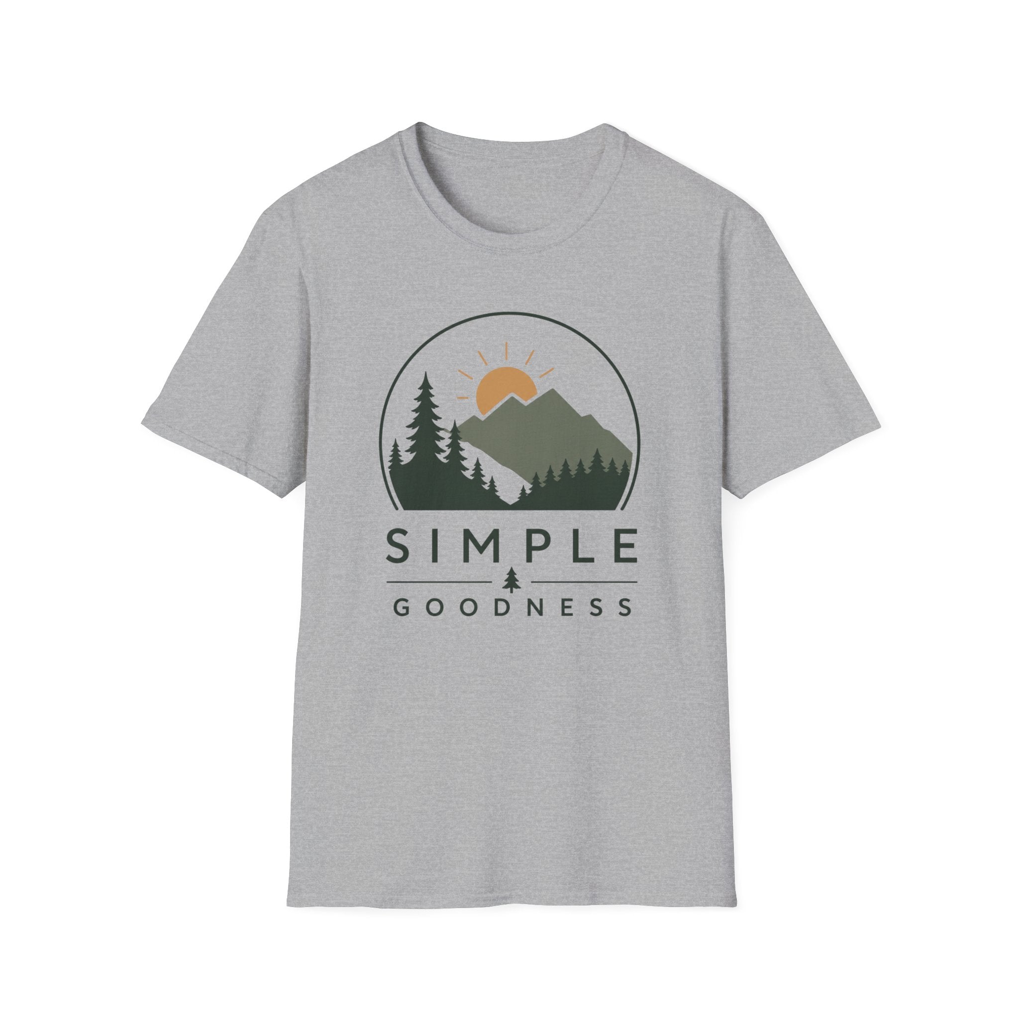 Mountain Sunrise T-Shirt — "Simple Goodness" Nature Graphic Tee
