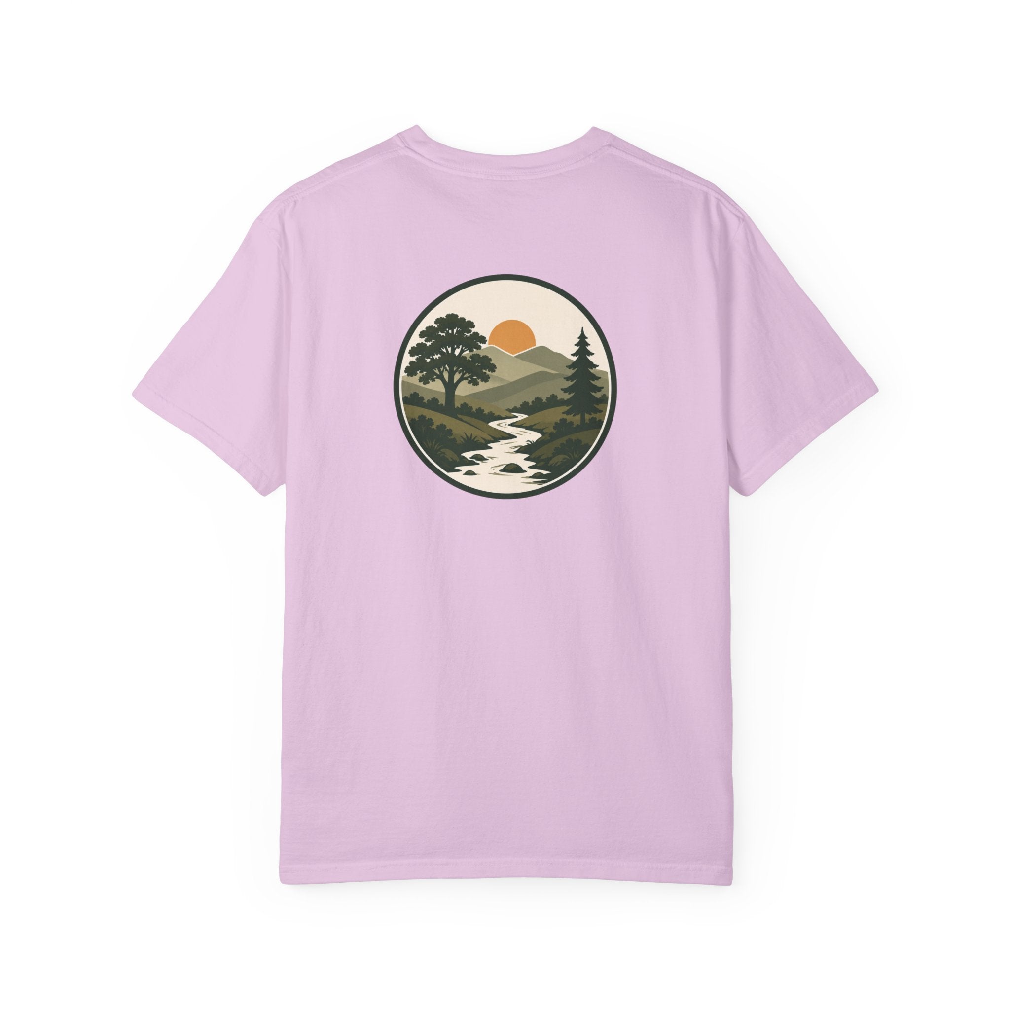 Simple Goodness Official Badge T-Shirt — Sunset Creek Landscape Tee