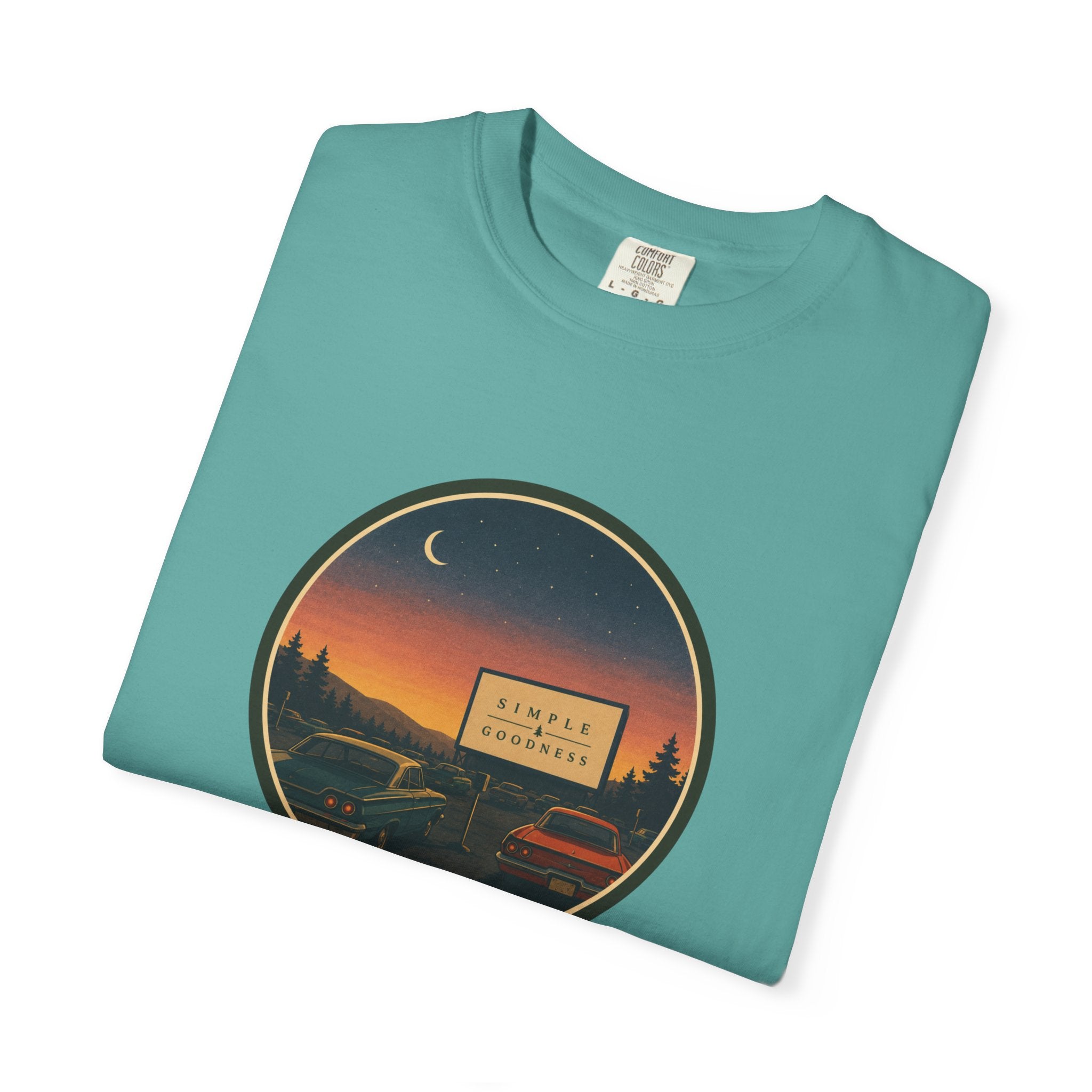 Vintage Drive-In Movie T-Shirt — Scenic Retro Outdoors Tee