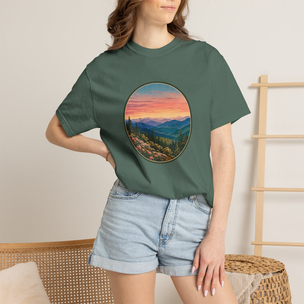 Sunset Mountain Landscape T-Shirt