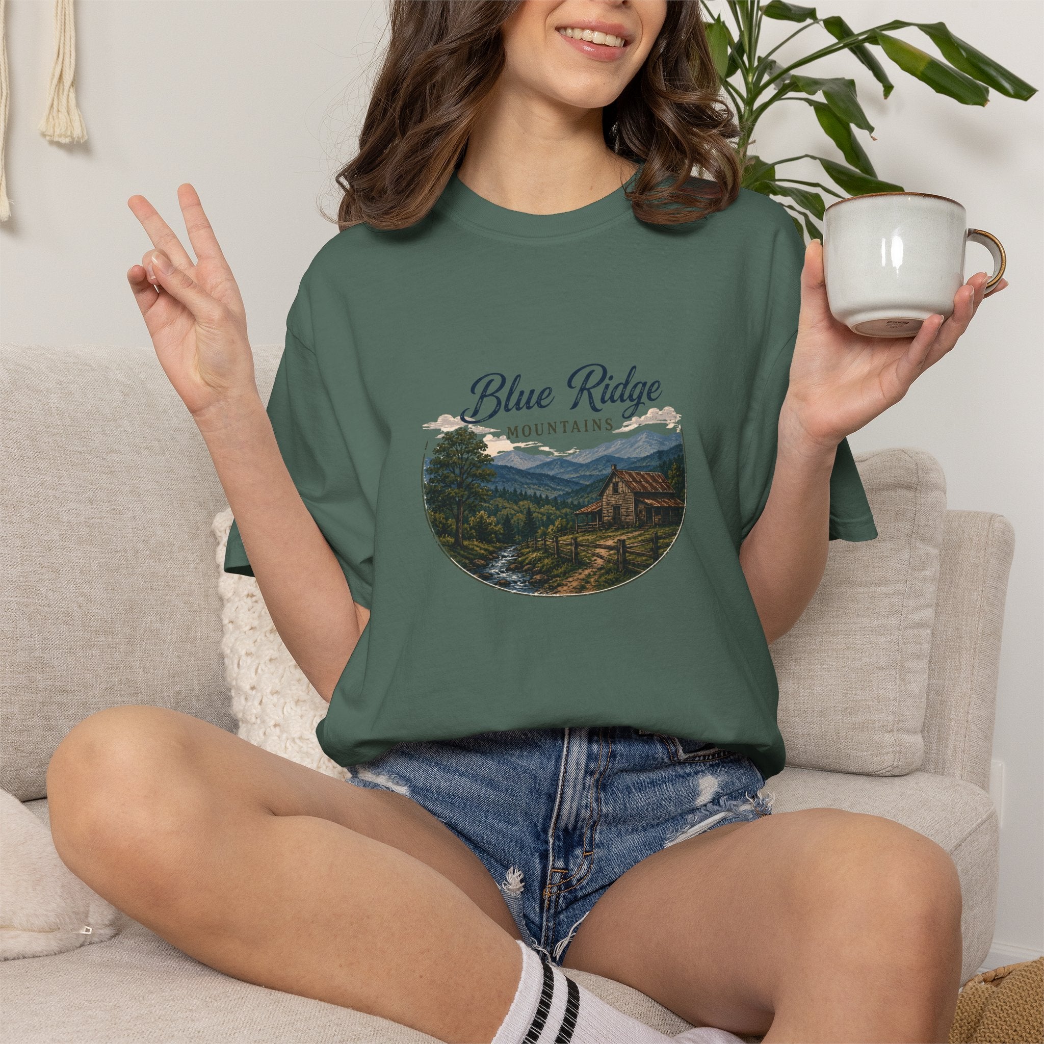 Blue Ridge Mountains Vintage Scenic T-Shirt