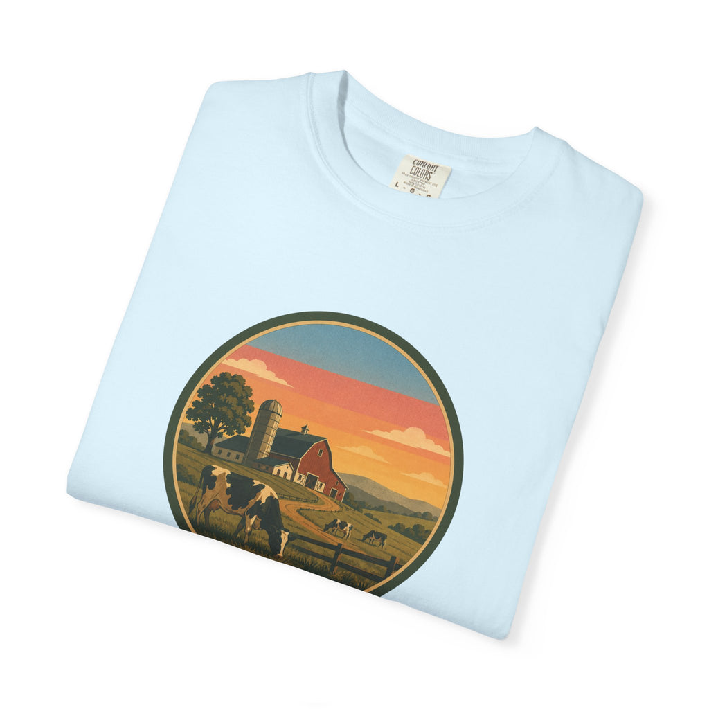 Vintage Sunset Dairy Farm T-Shirt