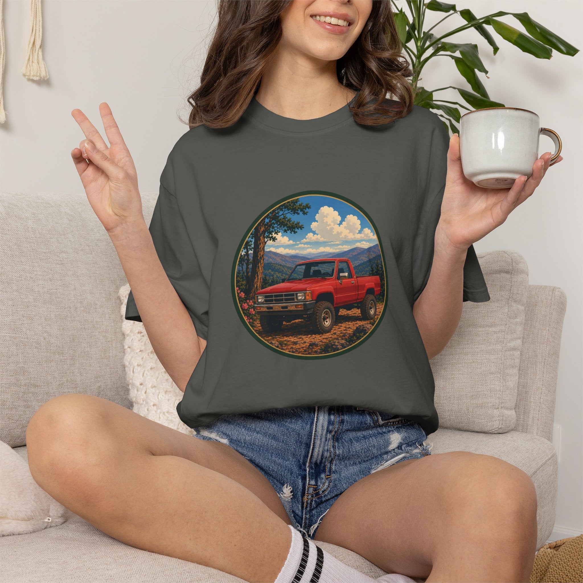 Adventure Truck T-Shirt — Vintage Red 4x4 Off-Road Graphic Tee