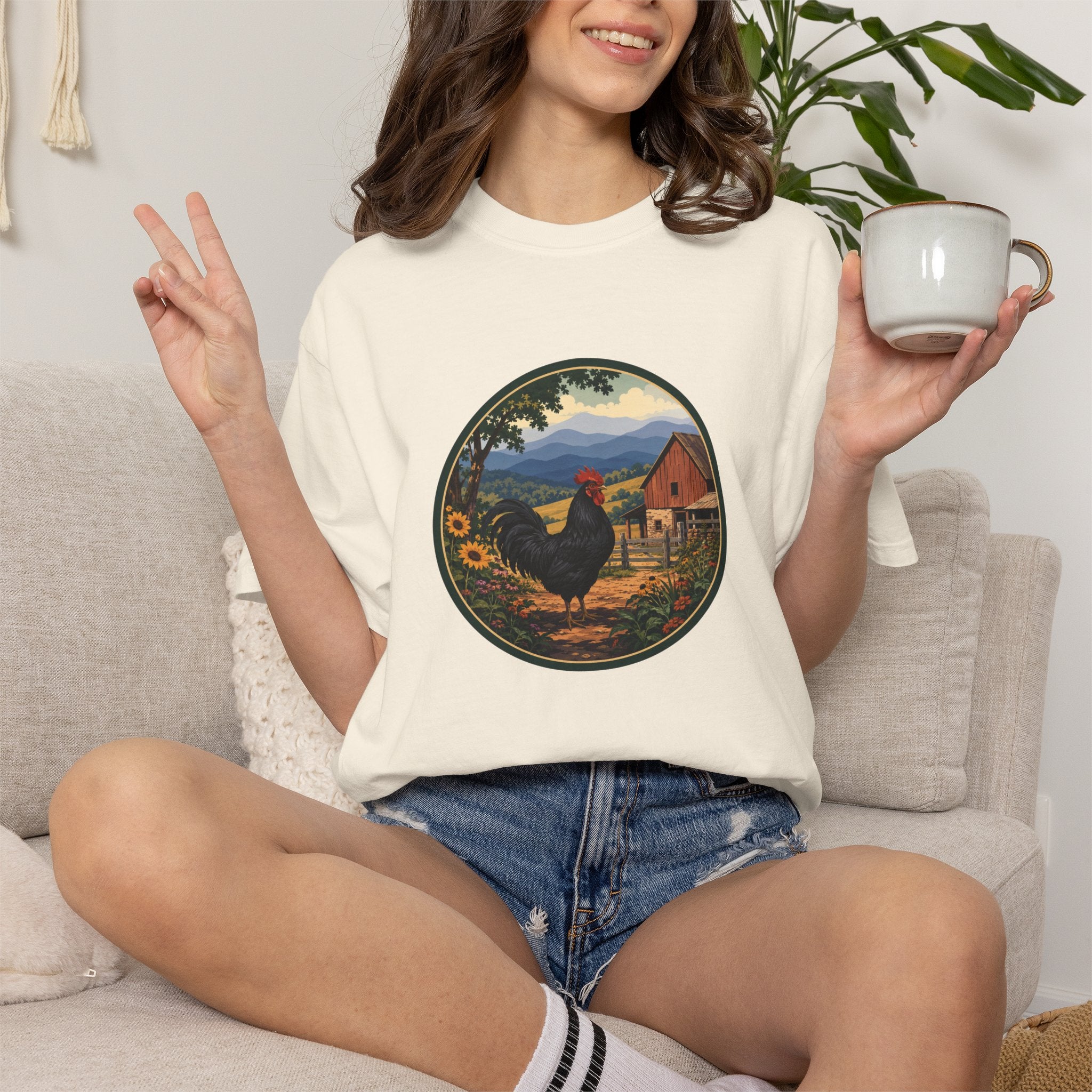 Rooster Farm Circle T-Shirt