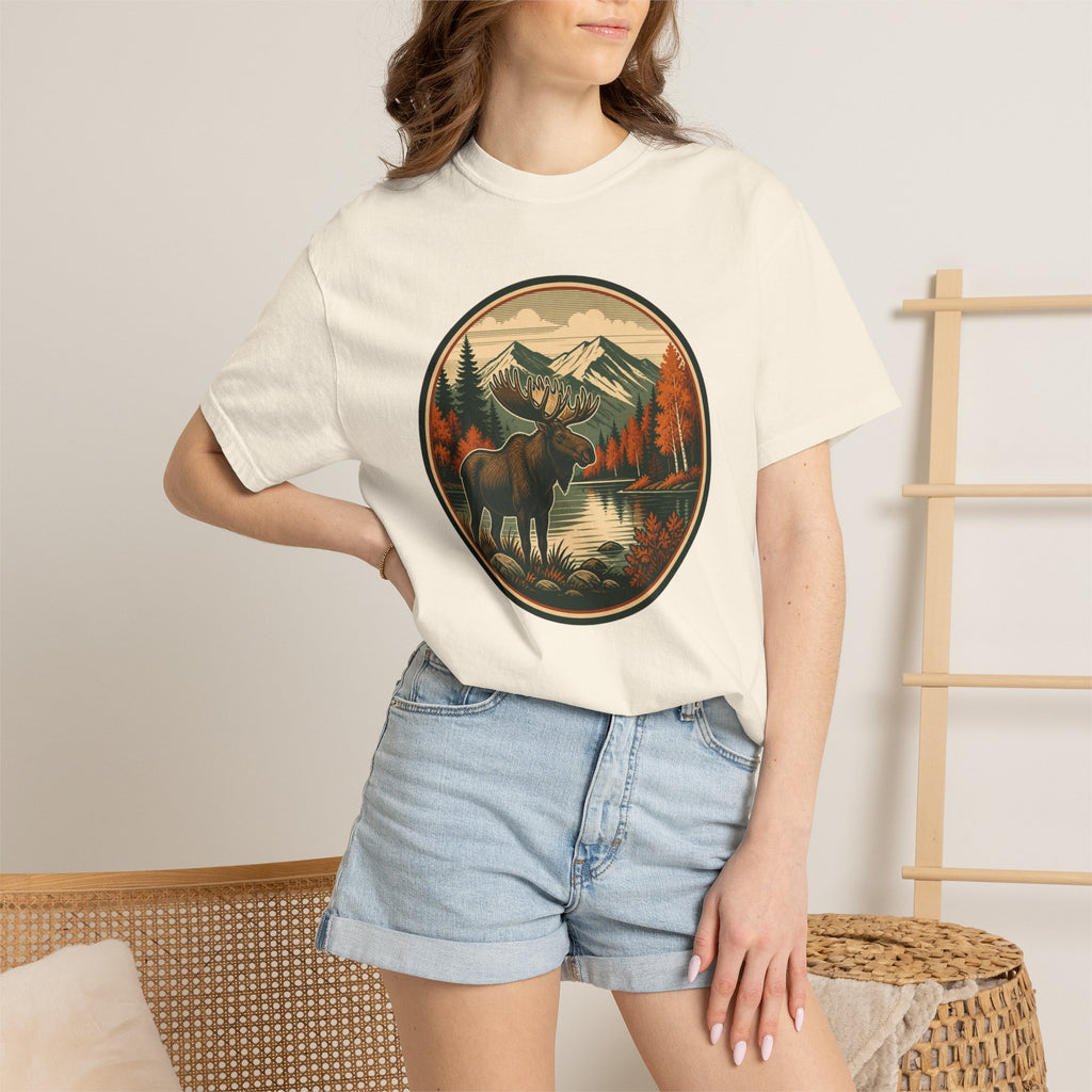 Moose Mountain Scenic T‑Shirt — Vintage Wilderness Camp Tee